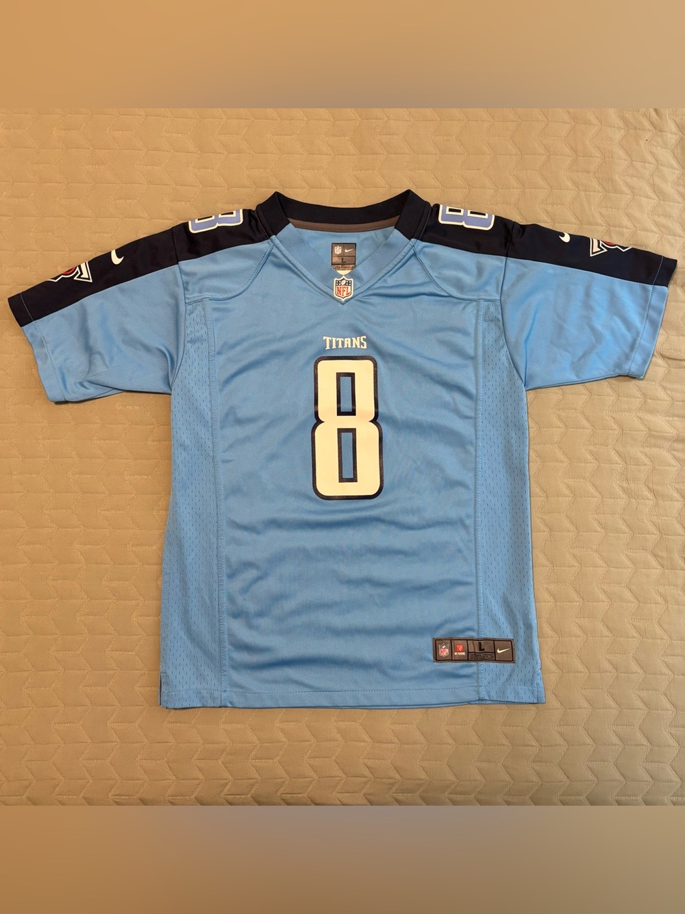 Tennessee Titans Mariota Jersey Youth L 14/16 NFL in EUC